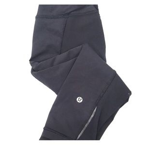 lululemon running crop size 4 black